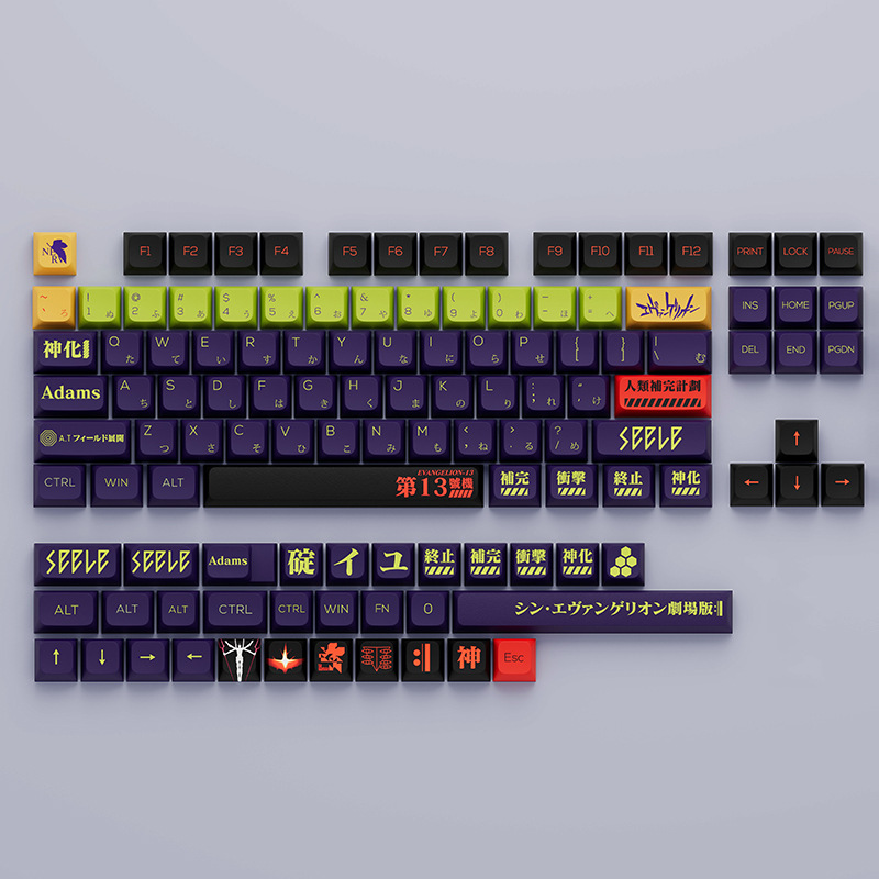 135-Tasten-EVA13-Set-Nr-13-PBT-Keycap-XDA-Profil-Sublimation-Japanische-Custom-Keycaps-fuumlr-mechan-1975929-2